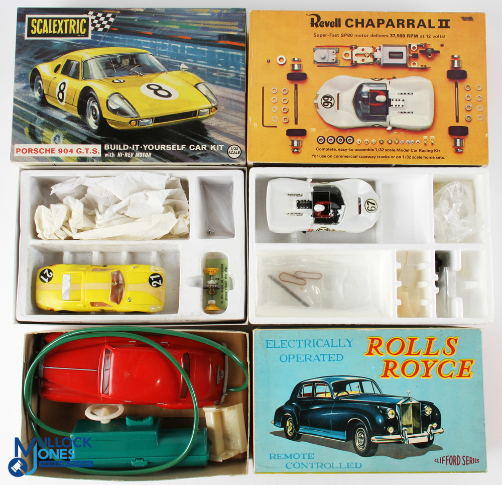 Scalextric Build it Yourself Porsche 904 GTS with hi rev motor a built model in original box, with a