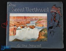 United States: The Great Northwest to The Sound 1907- Attractive Album of 24 beautiful tipped in