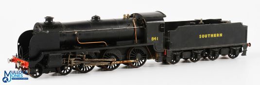 Peter McCabe O Gauge Live Steam Southern S15 Class 4-6-0 Locomotive and Tender in black livery