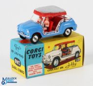 Corgi 240 Ghia-Fiat Jolly. Mid-blue version. Very near mint/boxed, in original box