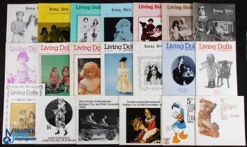 1970-1980 Living Dolls magazine and London International Toy and Doll Convention Programmes,