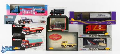 8x Assorted Boxed Corgi Diecasts - including Heavy Haulage, Guy Warrior, Vintage Glory or Steam