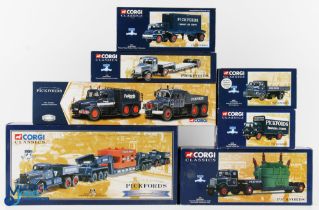 Corgi Classics Pickfords Diecast Commercial Toy Selection (7) features Diamond T Ballast set with