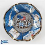 NASA - Moon Landing commemorative glass dish issued to celebrate the first moon landing with an
