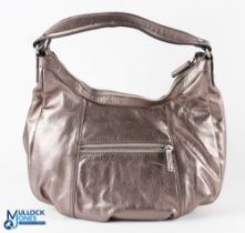 Boden Metallic Leather Shoulder Tote bag- looks unused G