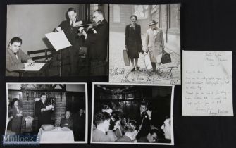 c1943 Sir John Barbirolli and Evelyn Barbirolli Signed Photographs Letter - British Oboist and