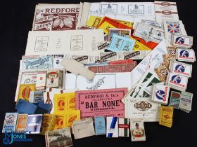 Smoking Lot of Over 100 Old Cigarette Packets etc, c1880-1950s - collection consisting of some early