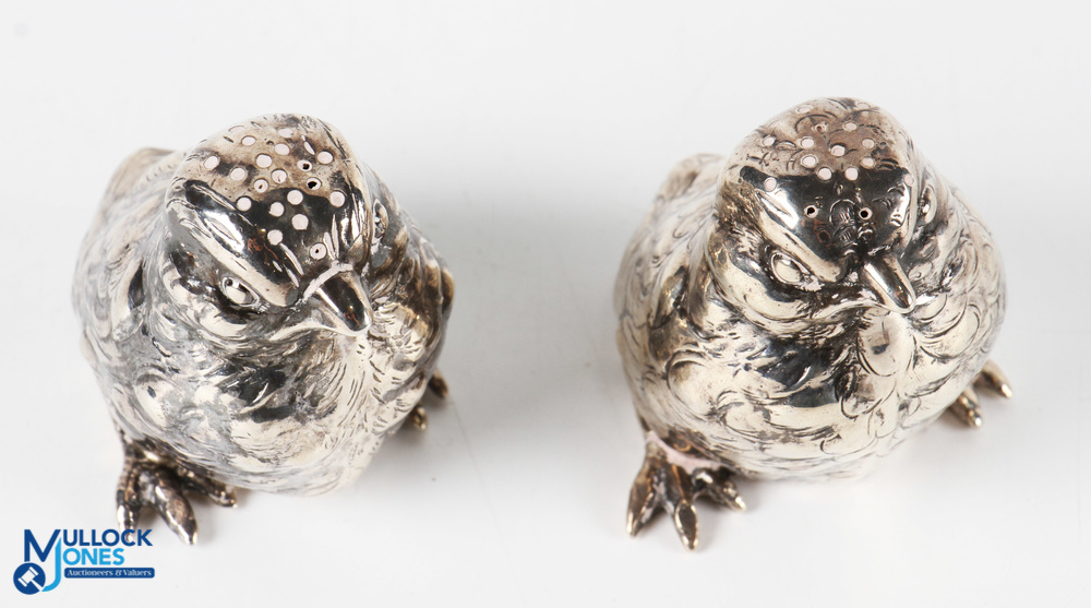 Berthold Muller Matched Pair of Pepperettes Modelled as Chicks each having slight differences in - Image 2 of 3