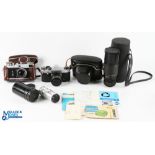 Camera Collection to include a good Leningrad 4-Screw 35mm RF Camera Jupiter-8 f2/50mm, in