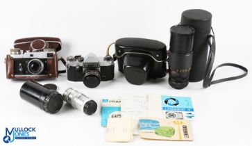 Camera Collection to include a good Leningrad 4-Screw 35mm RF Camera Jupiter-8 f2/50mm, in