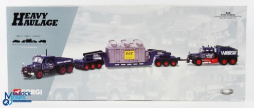 Corgi Heavy Haulage Diecast Commercial Toy Wrekin Roadways Scammell Contractor x2, 24-wheel Girder