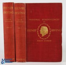 Bram Stoker - two volume set of his 'Personal Reminiscences of Henry Irving' first edition 1906 with