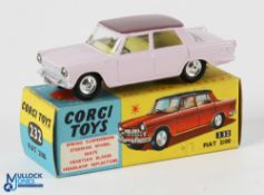 Fiat 2100 by Corgi Toys, 232. Very light used condition - boxed lilac body with mauve roof v light