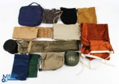 Collection of Rod Bags and Reel Bags, with noted makes of rod bags - E Eggington, Ogdens Smith, 3