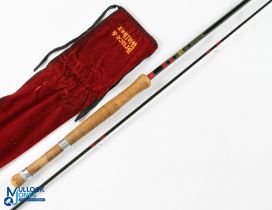 Bruce & Walker hand built England Hexagraph 10ft 2 piece light line trout fly rod line 4/6#, alloy