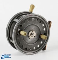 Reuben Heaten 'The Bute' 4.5" Patent alloy casting reel in Silex style - Pat No35014, twin