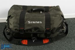A Simms medium carryall measuring approximately 17"x9"x9", front, side and rear pockets, with