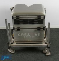 Creative ST1500 Fishing Seat Box, aluminium construction with 6 feet, and multi draws, has a few