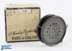 Here is the perfect "Perfect" - Hardy Bros "Perfect" alloy trout reel RHW 3 5/8" spool with black