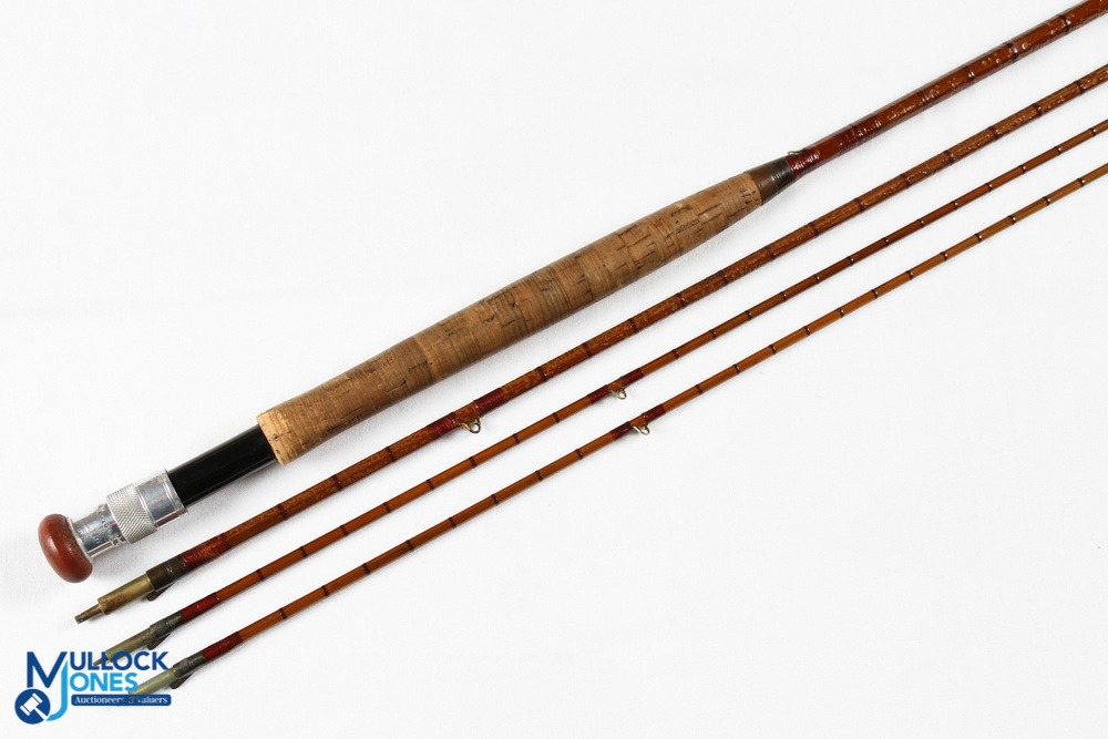 Hardy Alnwick "The Gold Medal" palakona split cane trout fly rod E 9104, 10' 6" 3pc with spare tip - Image 2 of 4