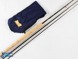 Bruce & Walker "Silver Stream" hand built England carbon sea trout/light salmon fly rod 12' 3pc line