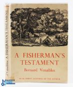 Bernard Venables A Fisherman's Testament signed copy, with dedication 1990, ex school copy H/b & D/j