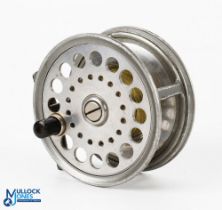 C Farlows BWP Patent 'The Ambassador' 4.25" alloy fly reel New Zealand Patent wide drum, with Patent