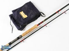 Bruce & Walker hand built green hexagraph salmon spinning rod 10' 6" 2pc, 32" handle with FPS down