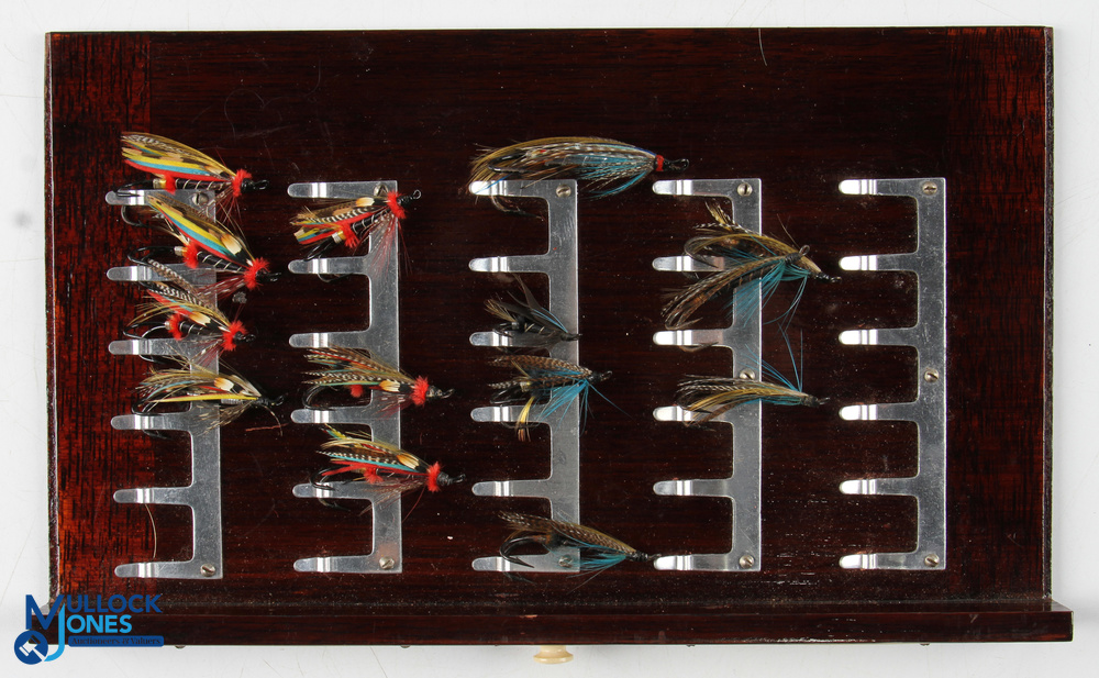 A scarce and fine Hardy "The Unique" salmon fly cabinet - mahogany rectangular cabinet with fall - Image 8 of 16
