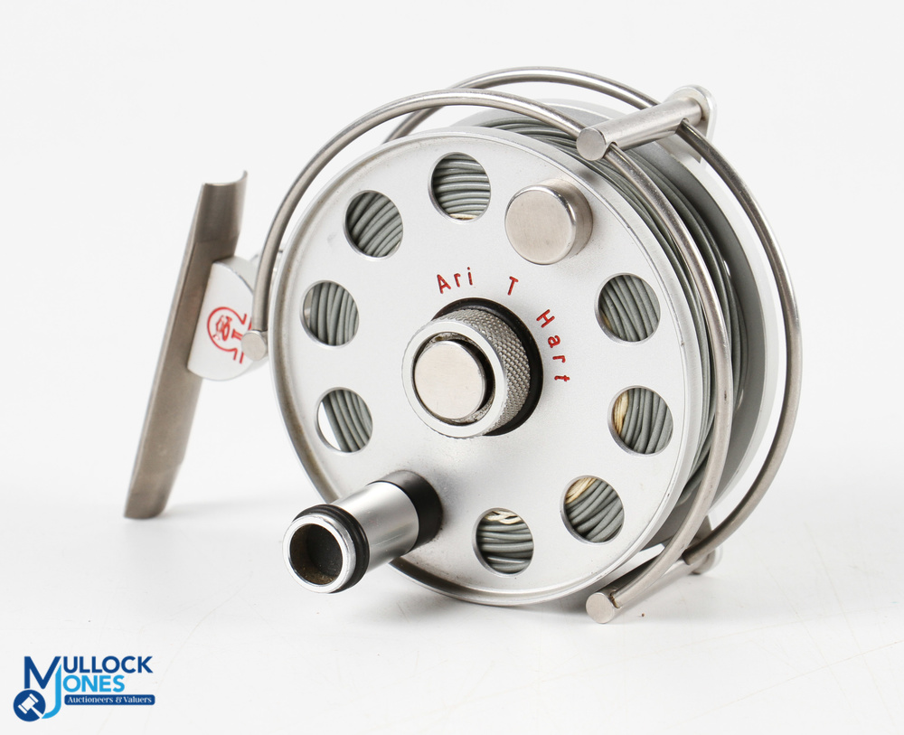 Art 't Hart II alloy trout fly reel LHW, milled drum locking screw, three quarter annular - Image 2 of 3