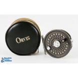 Orvis USA Battenkill 7/8 disc alloy trout fly reel, made in England, 3 3/8" spool, 2 screw latch,