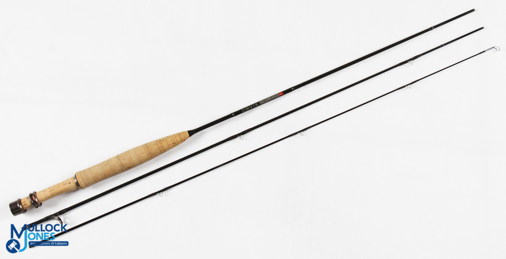 A very fine and scarce Orvis Helios 2 carbon brook trout fly rod, 6' 3pc line 2#, alloy sliding reel - Image 2 of 5