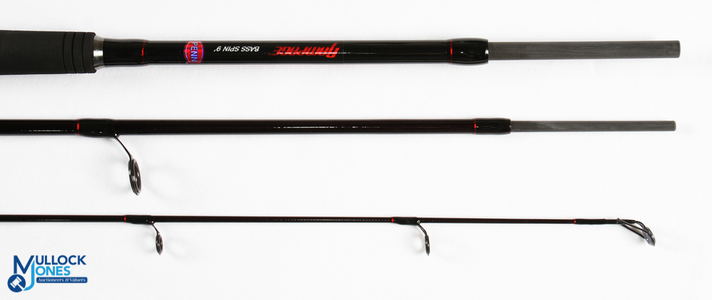 Penn USA Rampage carbon brass spinning rod SAP 1277896 - 9' 3pc, CW 1/2-2 oz, twin composite handles - Image 4 of 4