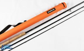 Guideline Lecte carbon salmon fly rod 14' 8" 3pc line 10/11# Spey, 24" handle with double alloy down
