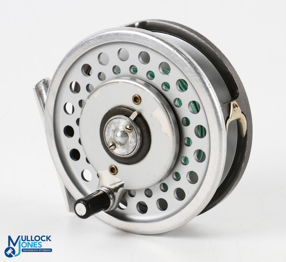 Hardy Bros "Marquis 7" multiplier alloy trout fly reel 3 7/16" spool with 2 screw latch, black - Image 2 of 3