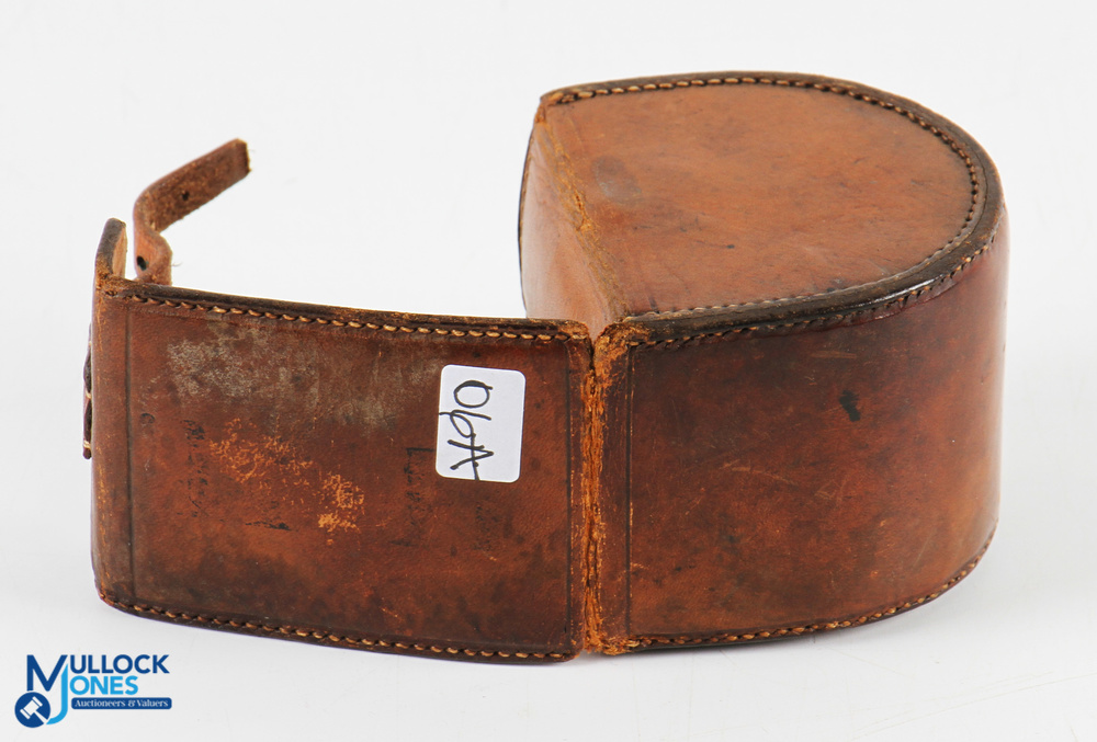 Scarce W Johns Maker Tavisock brass trout fly reel, 2 ¼" spool with polished horn handle, constant - Image 5 of 5