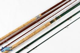 Qualtack England "The Tipster" hollow glass float rod 13' 3pc 26" handle with alloy sliding reel