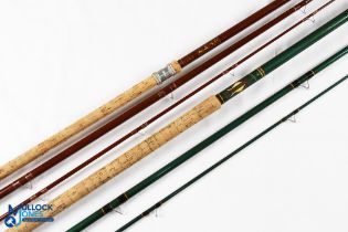 Qualtack England "The Tipster" hollow glass float rod 13' 3pc 26" handle with alloy sliding reel