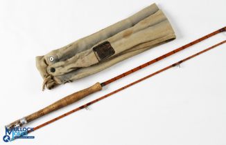 Hardy Alnwick "J J H Triumph" palakona split cane trout fly rod No 56275 8' 6" 2pc line 6# alloy