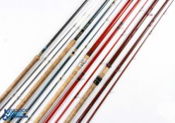 4x Classic hollow glass coarse fishing rods to include a Farstrike Robin Harris match rod 13ft 3