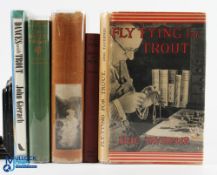 5 Period Fishing Books: Fly Fishing for Trout Eric Taverner Undated, Trout Fishing from All Angles