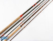 2x Various Fishing Rods - features Edgar Sealey & Sons Redditch 14ft 3 piece Salmon fly rod with