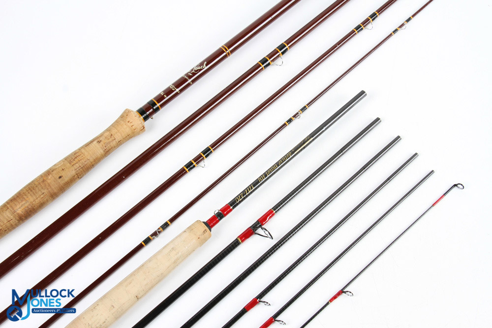 Shakespeare Deluxe Travel carbon fly rod 1717-20 2.70m 6pc line 67#, uplocking reel seat, lined - Image 2 of 2