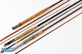 E R Craddock Redditch trout fly rod 9' 2pc alloy down locking reel seat, MCB. Noris Shakespeare 1632