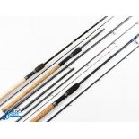 3x Various Modern Rods - includes Map Dave Harrell GB light quiver 10ft 6in 2 piece carbon rod