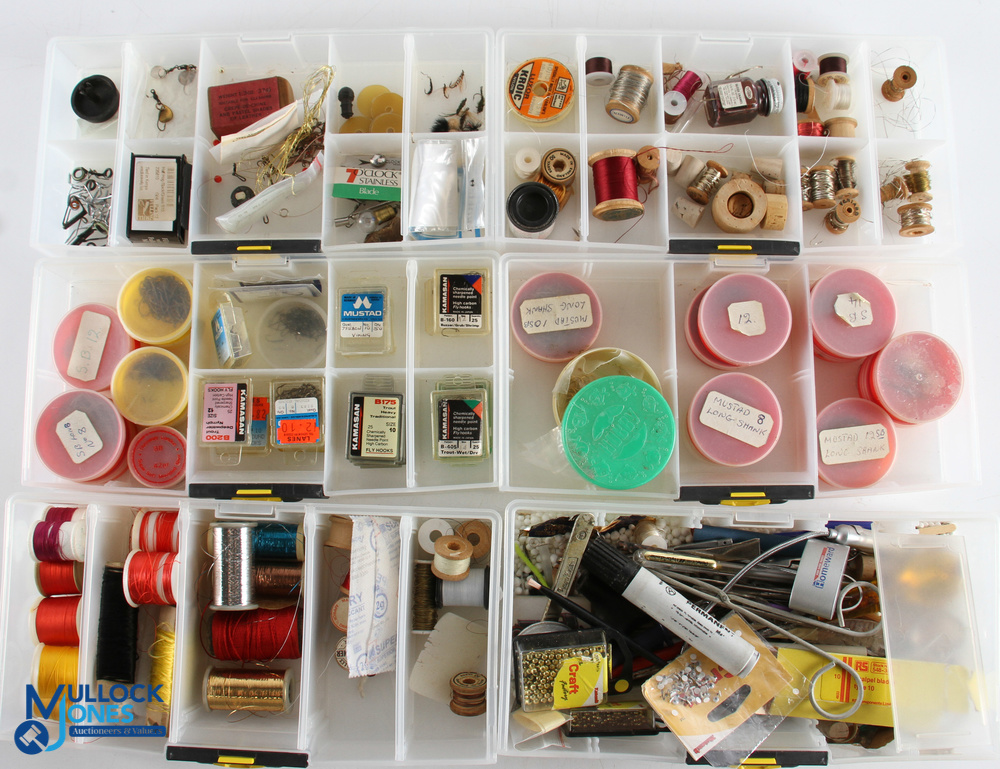 Fly-Tying Collection of Equipment and Tools all within a plastic drawer stacker, with noted - Image 2 of 4