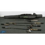 Maver UFO Rod Bag with 4 Coarse Fishing Rods & Reels, to include Middy X-felx 4G 10ft, 2 pieces,