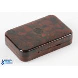 Hardy Alnwick Neroda top pocket oxblood finish fly box - 3 ¾" x 2 ½", chenille lined, 3 bars