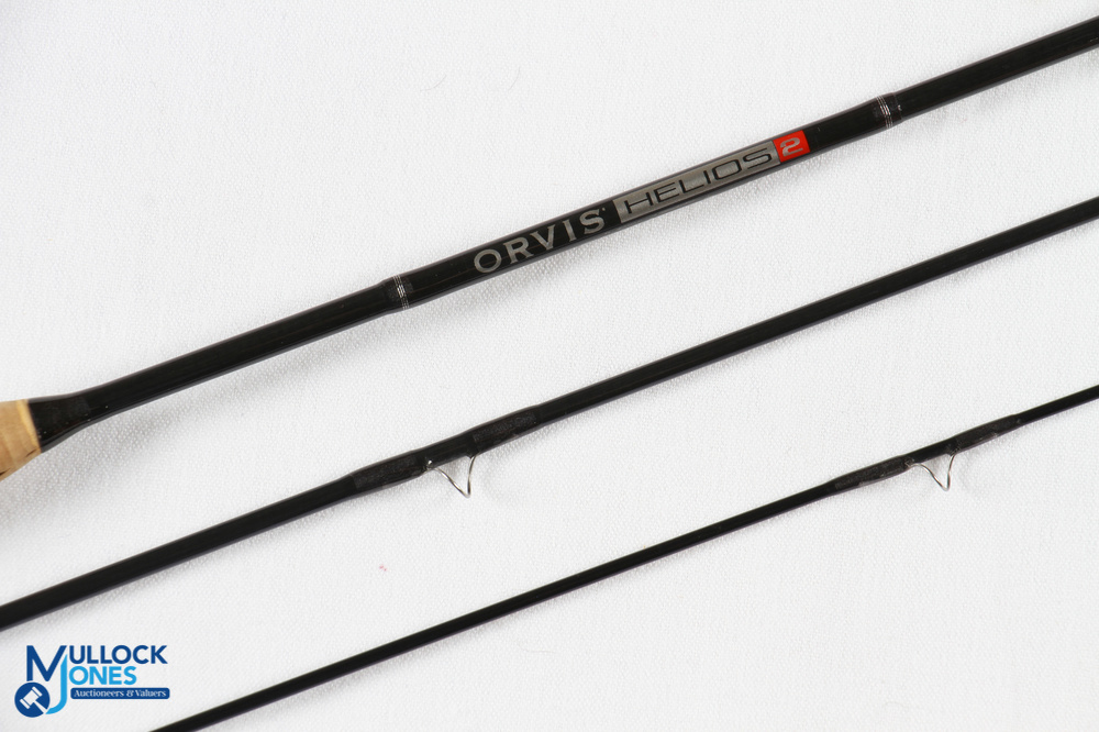 A very fine and scarce Orvis Helios 2 carbon brook trout fly rod, 6' 3pc line 2#, alloy sliding reel - Image 3 of 5