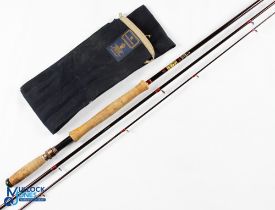 Hardy Bros 'Graphite Stillwater' 12ft 3 piece carbon fly rod line 6/7# anodised uplocking reel